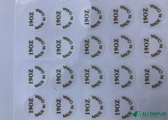 CDR UV Logo Sticker Paper de petit pain d'autocollant d'étiquette adhésive de BOPP