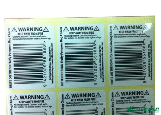 Imprimante brillante Vinyl Paper du code barres 20mm du vinyle cosmétique CMYK d'autocollant